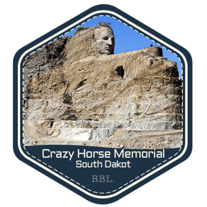 Crazy Horse Memorial, South Dakota badge