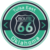 Route 66 Tulsa East Oklahoma Road Badge Collection