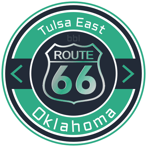 Route 66 Tulsa East Oklahoma Road Badge Collection
