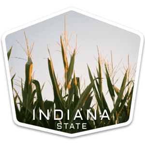 Indiana USA badge