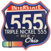 Triple Nickel Route 555 Ride Badge