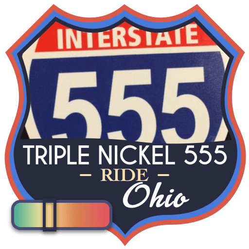 Triple Nickel Route 555 Ride Badge