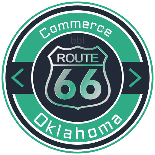 Route 66 Commerce Oklahoma Road Badge Collection