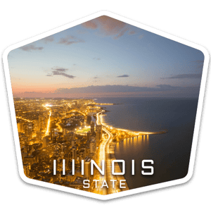 Illinois USA badge