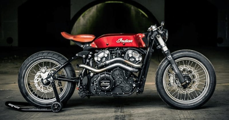 Indian Motorcycle Cafe Racer Red 5