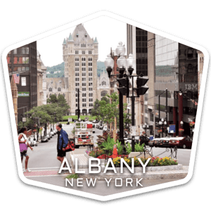 Albany New York USA badge