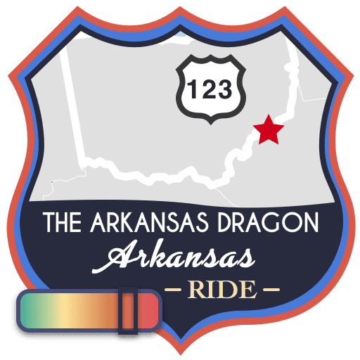 The Arkansas Dragon ride badge