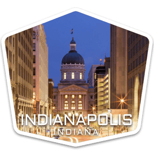 Indianapolis Indiana USA badge