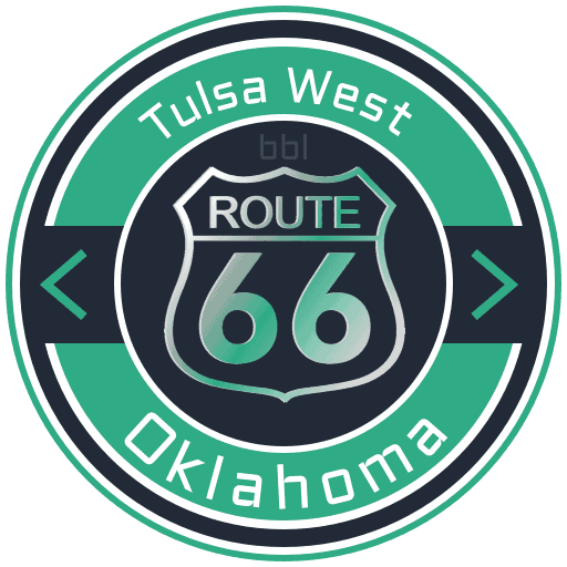 Route 66 Tulsa West Oklahoma Road Badge Collection