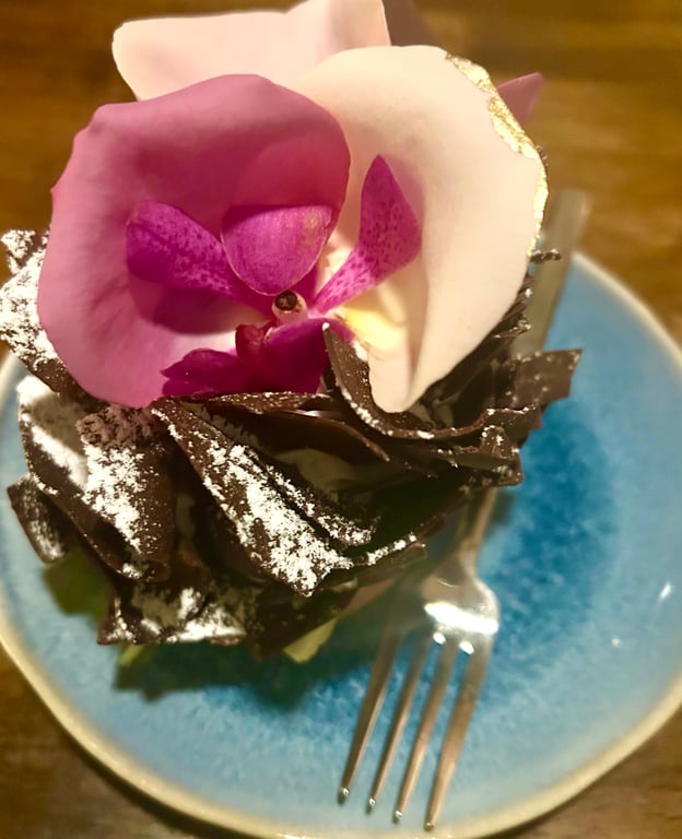  Garnish on desserts