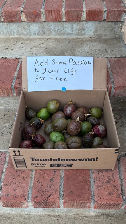 How many passion fruit is it acceptable to take here?