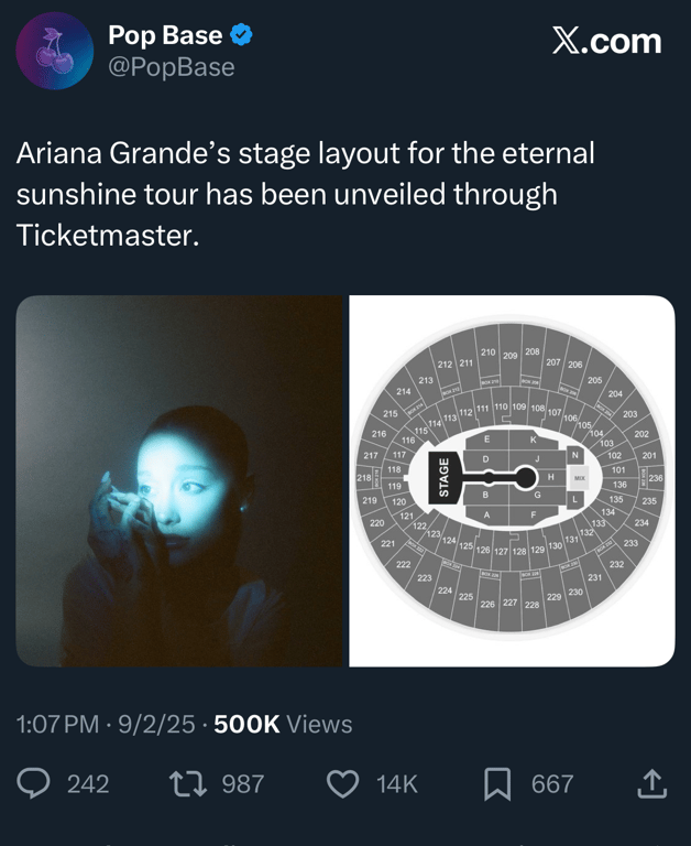 are you gonna go to the eternal sunshine tour?