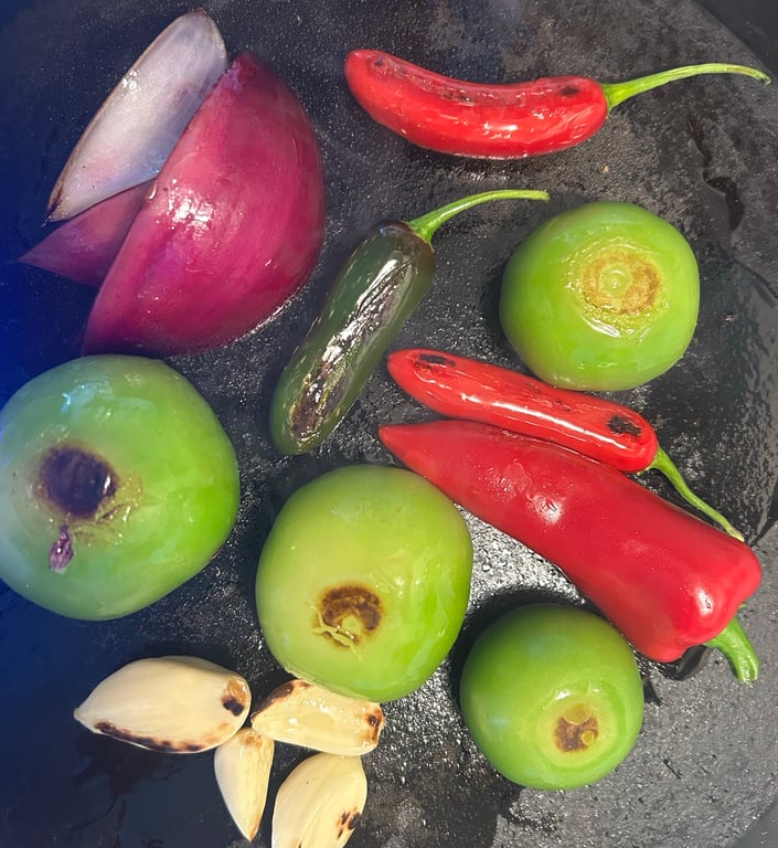 Do you roast your veggies before making salsa