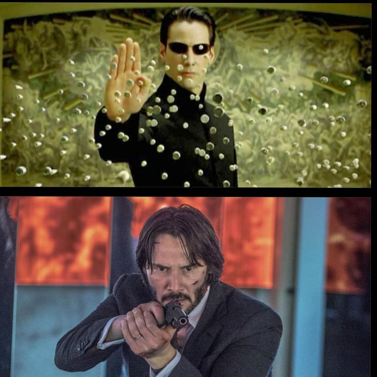 Who would win this epic battle between these famous Keanu Reeves characters?
