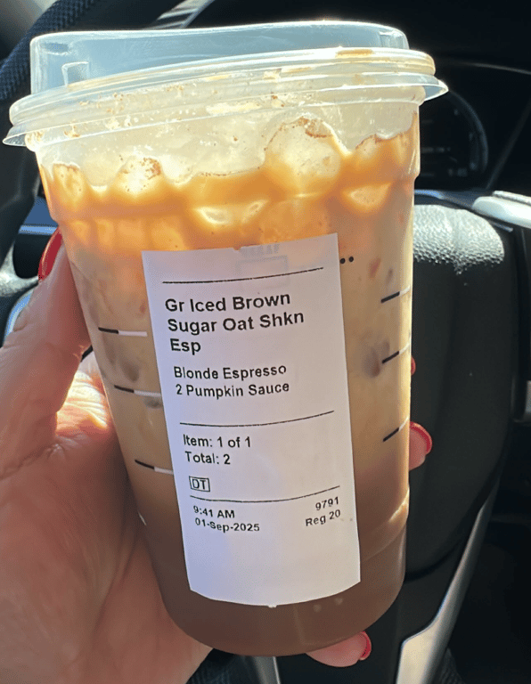Do you allow yourself to get coffee out of the house if you’re paying attention to what you eat?