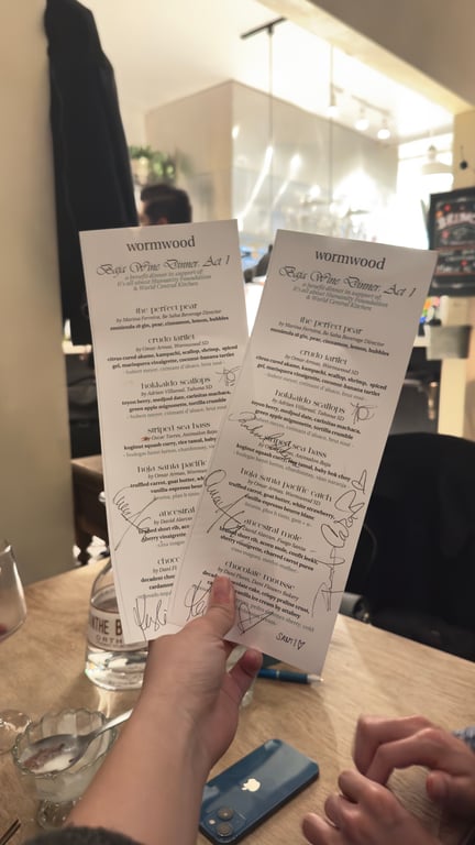 when u go to a fancier resturant do u have the chef sign the menu 