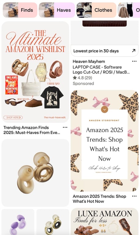 Do you use social media platforms for your holiday gift list ideas?