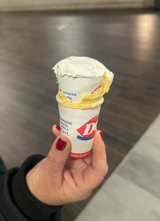 What would you do if you got your ice cream inside a cone sleeve inside a cone? 🤨🍦