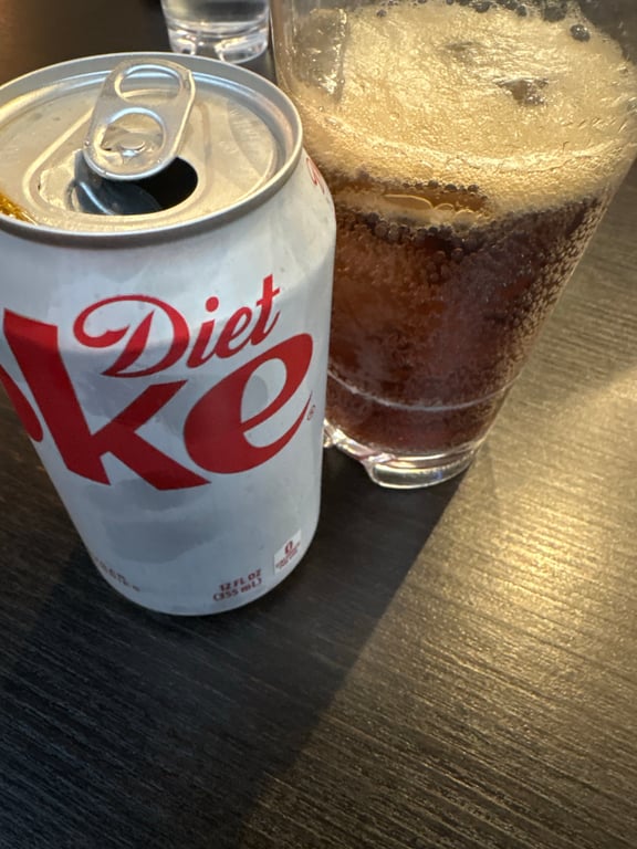 Diet coke is best from a