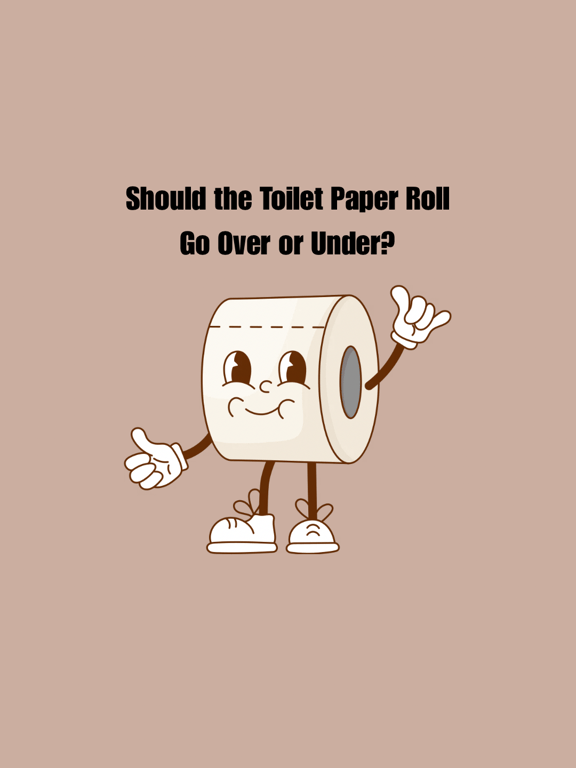 Should the Toilet Paper Roll Go Over or Under?