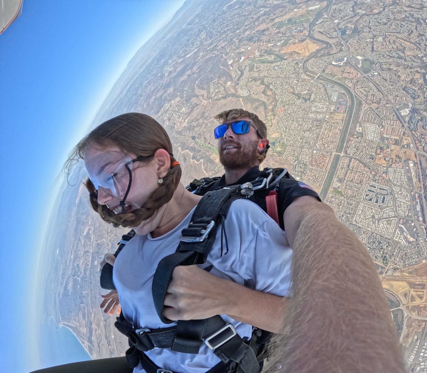 Thoughts on jumping out of a plane: