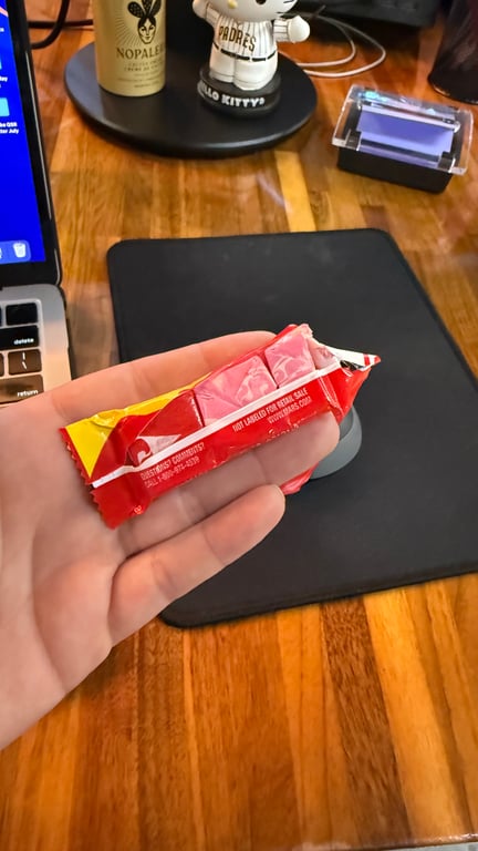 Have you ever gotten a two pack of starburst that came with 2 1/2???