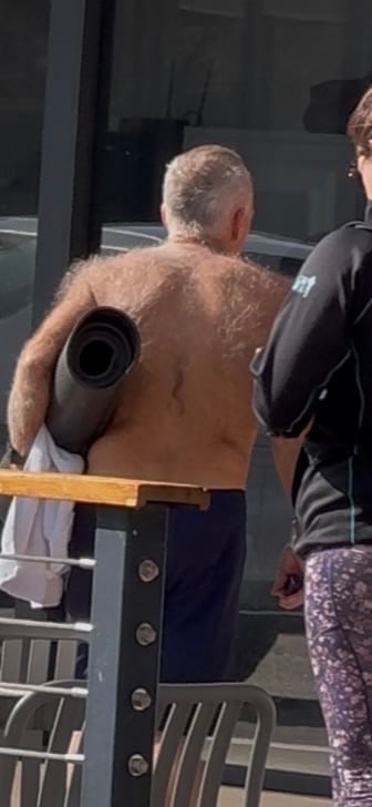 You’re walking into a yoga class and this guy is walking in with you. What do you do?