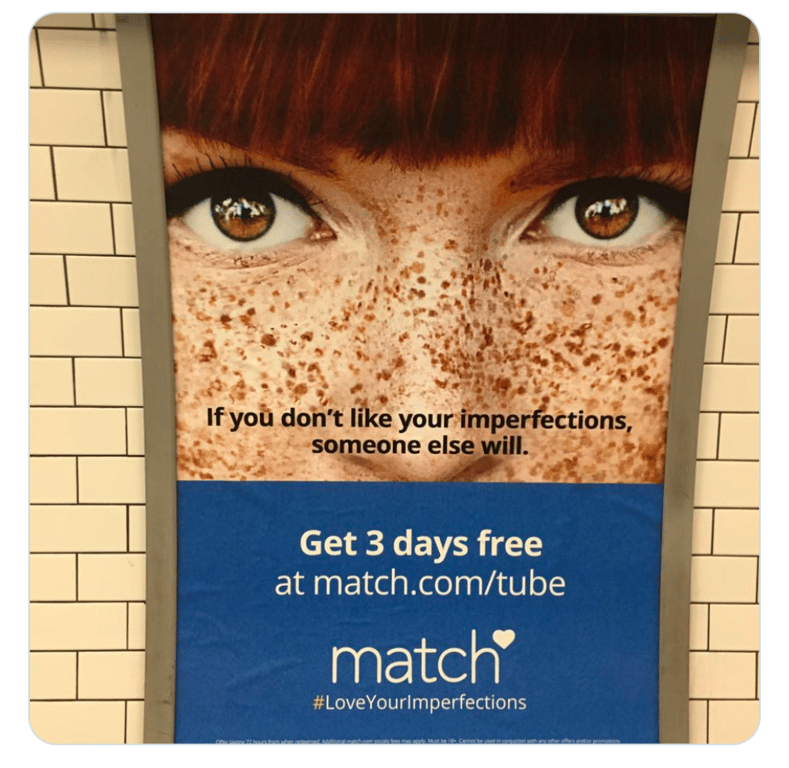 Do you think freckles are imperfections?