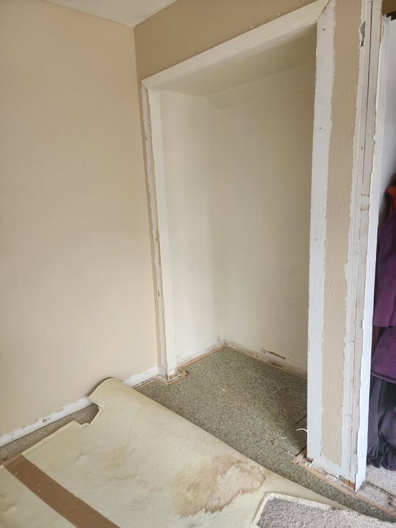 Currently painting, installing new wood floors, and a closet in the office. Questioning my DIY life choices.