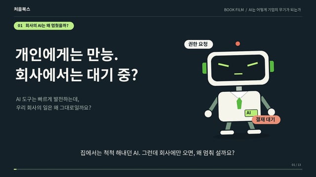 우리 회사에서 AI가 일하게 만드는 구조 영상 표지