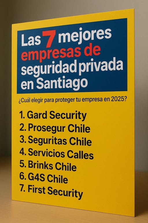 Las 7 mejores empresas de seguridad privada en Santiago: ¿Cuál elegir para proteger tu empresa en 2025?