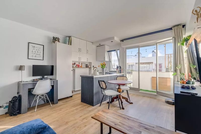 Studio meuble · balcon 4m² · 6e etage · cle en main - photo 1