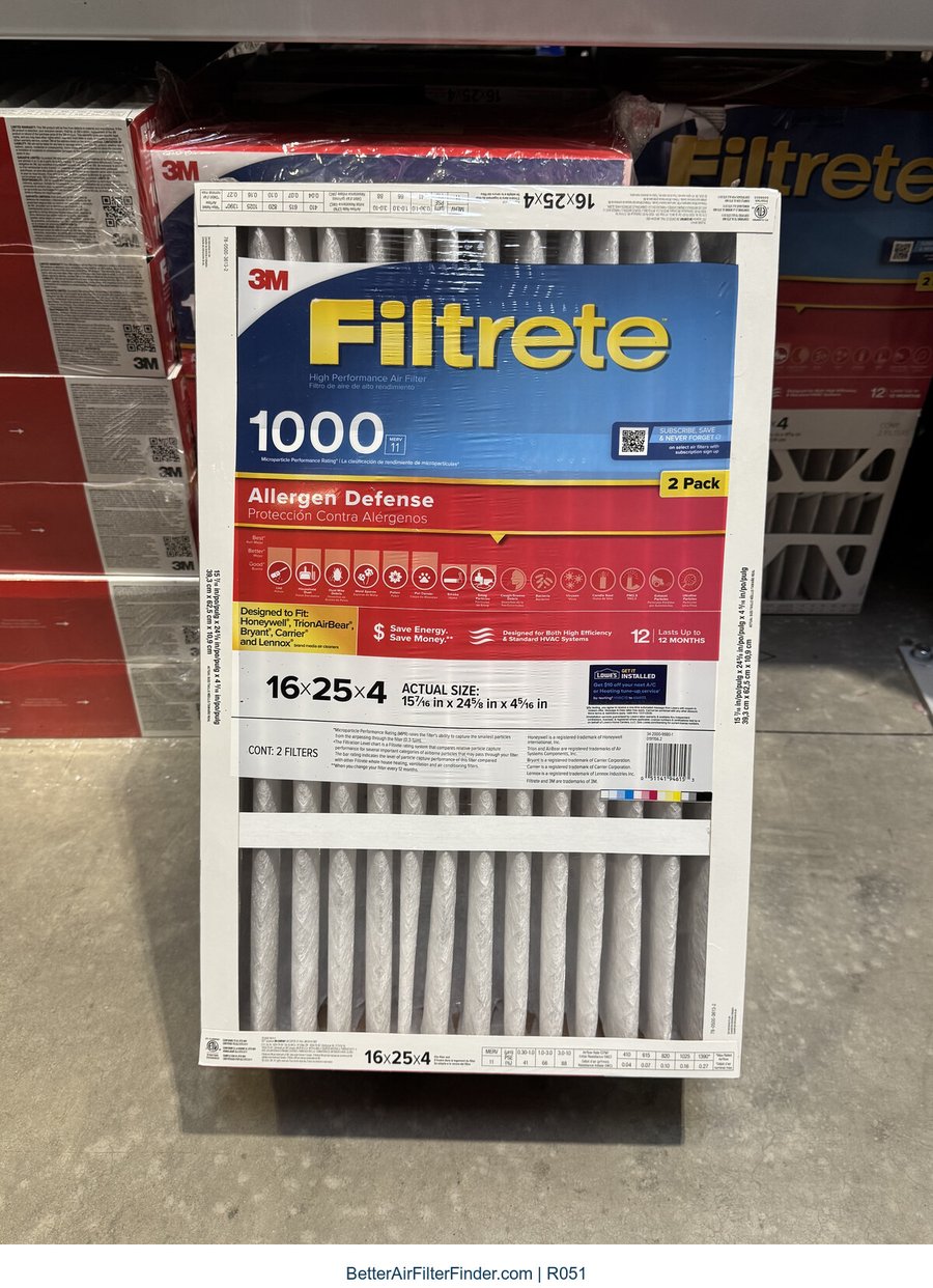 Filtrete MPR 1000, photographed package