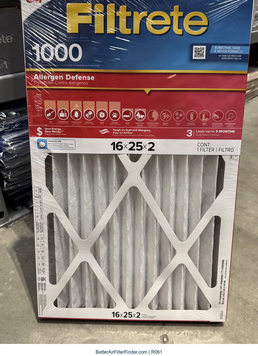 3M Filtrete MPR 1000, photographed package