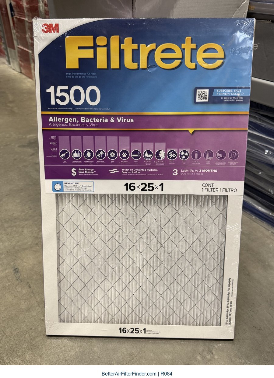 Filtrete MPR 1500, photographed package