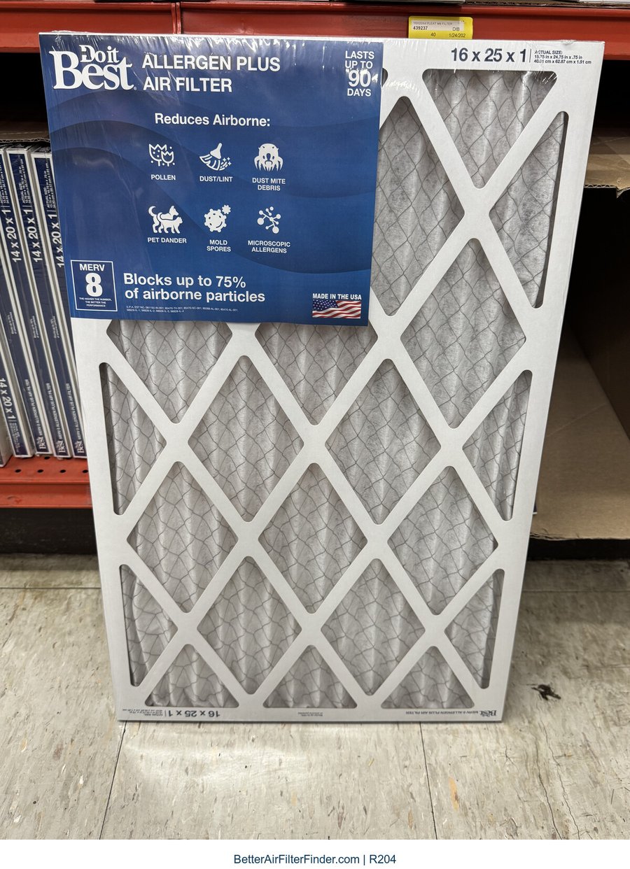 Do it Best Allergen Plus Air Filter, photographed package