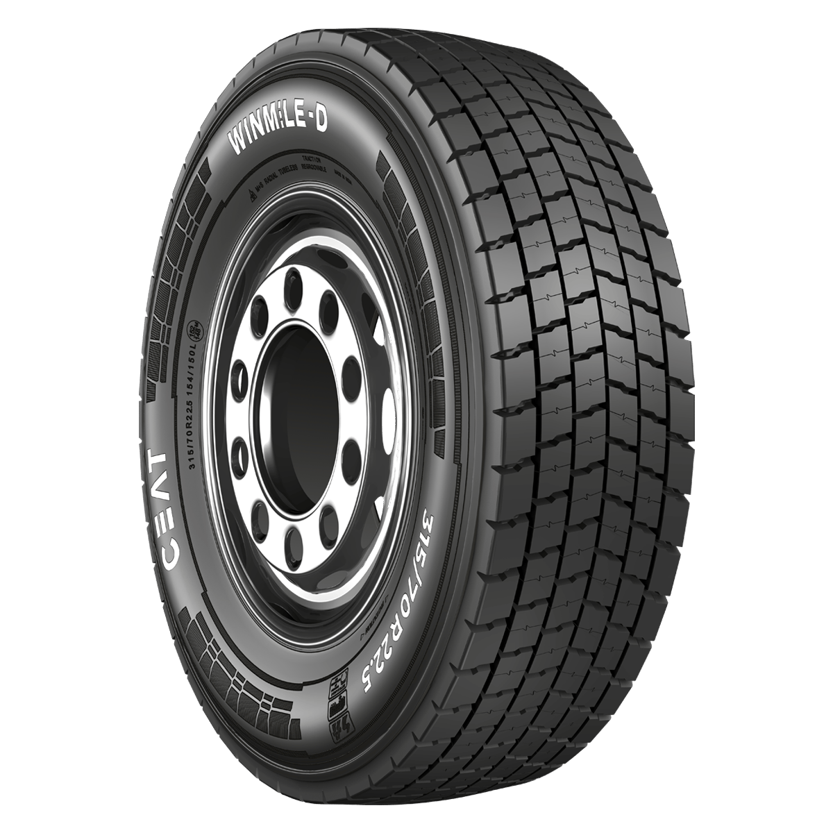 Ceat грузовая шина 315/70R22.5 154/150L 18PR WINMILE D TL