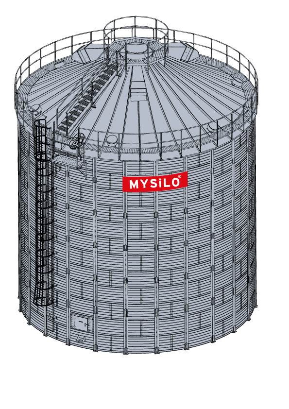 Mysilo Силос з плоским дном