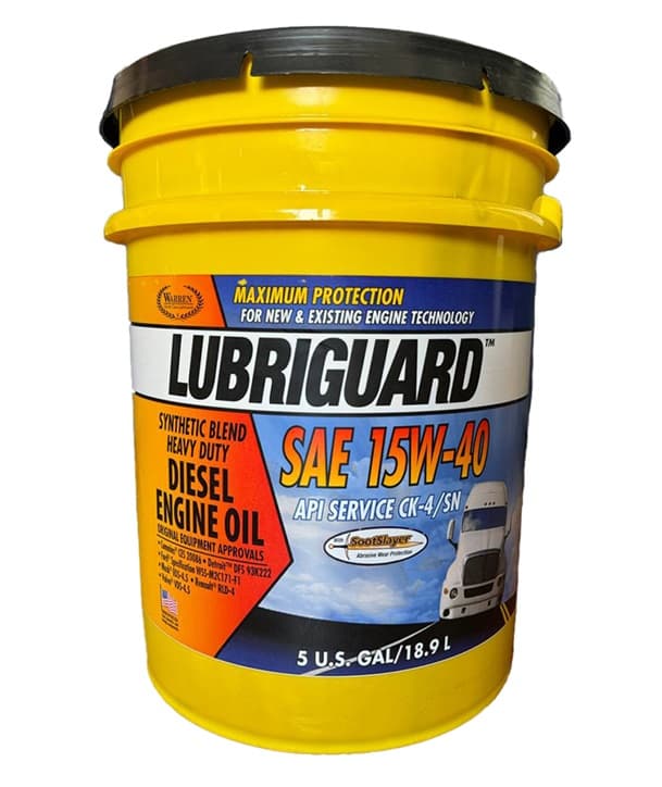 Engine oil for heavy machinery Lubriguard Synthetic Blend SAE 15W-40 CK-4/SN