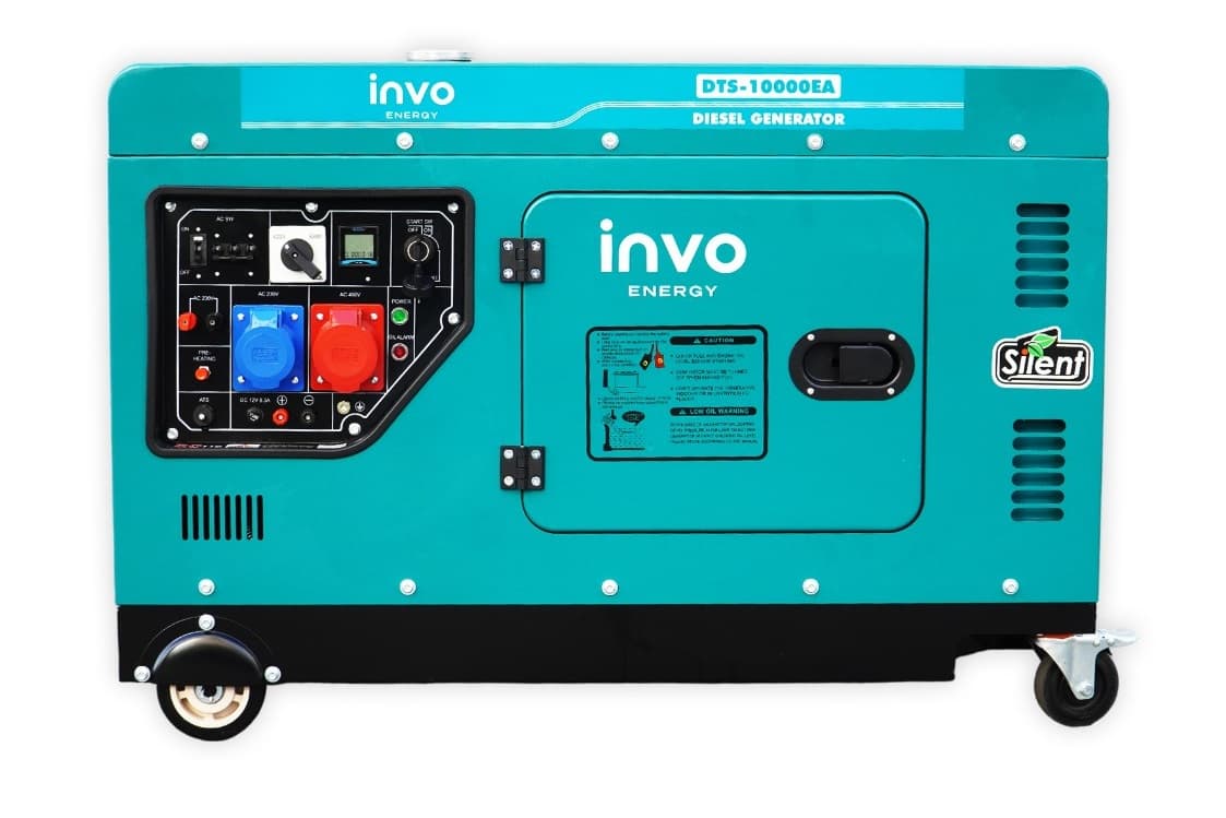 Генератор дизельный INVO DTS-10000EA в кожухе, 9/10кВт, 230/380В