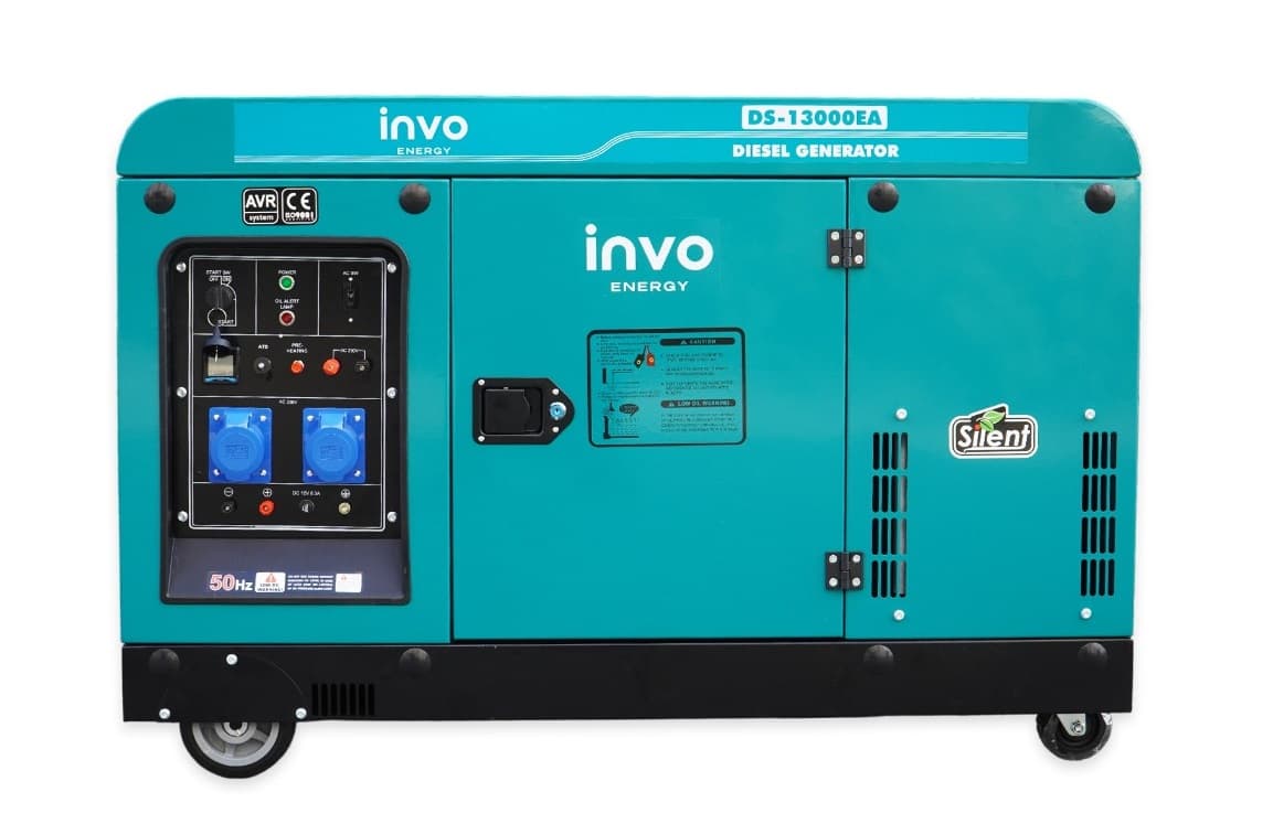 Diesel generator INVO DS-13000EA in enclosure, 12/13kW, 220V