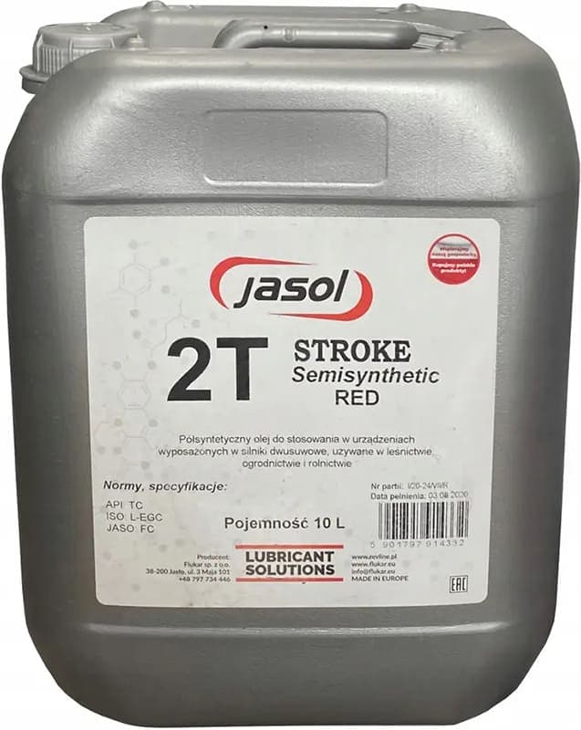 Jasol моторна олива 2T Stroke Oil Semisynthetic TC Red