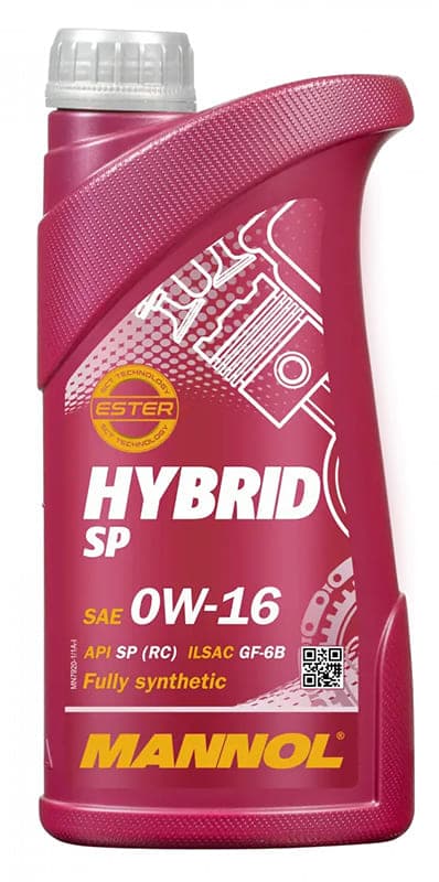 Mannol моторна олива Hybrid SP 0W-16