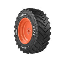 Ceat шина VF380/105R50 179D SPRAYMAX TL — тракторная шина на оранжевом диске, вид сбоку
