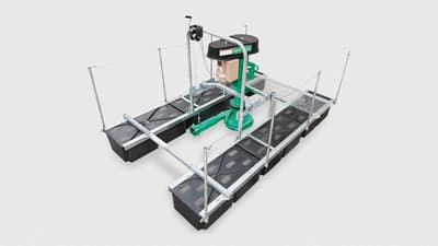 Slurry pump GEA 4-Inch High Pressure Pump on Pontoon