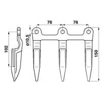 H25603.01 Triple finger — image 4