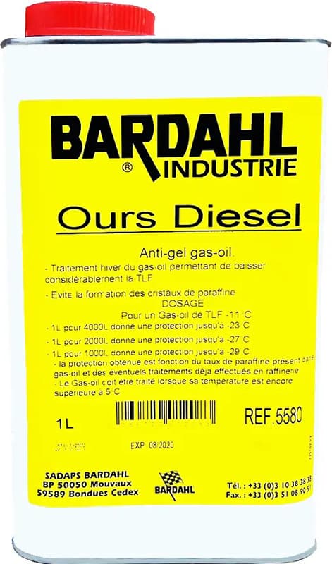 Bardahl присадка в дизельне паливо антигель Ours Diesel