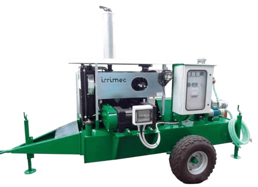 Irrimec Motorpump special version with clutch, power generator and pump