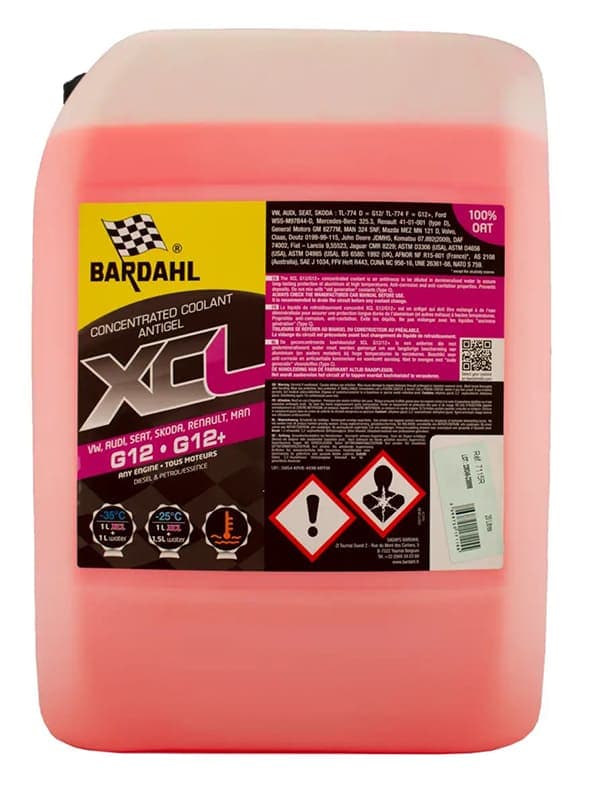 Bardahl антифриз XCL Evo 6 G12++ -37°C