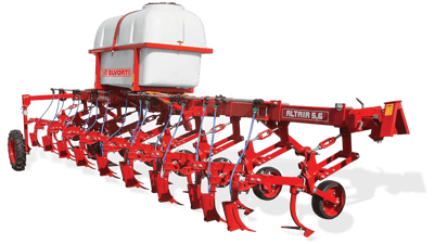 Inter-row cultivator Elvorti ALTAIR 5.6-01 with a device for applying liquid mineral fertilizers